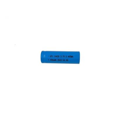 China Rechargeable Cylindrical Toys Battery For Mosquito Repellent Lamp UFX 14430 3.7V 650mAh Battery for sale