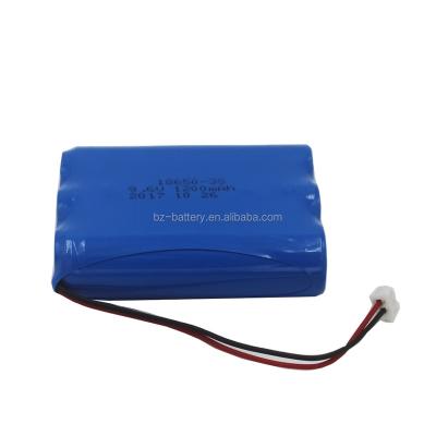 China Rechargeable Toys 18650-3S 1200mAh 9.6V LiFePO4 Battery Pack for sale