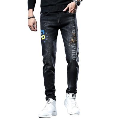 China Custom Destroyed Jeans QUICK DRY Ripped Jeans Dongguan Men Monkey Skinny Pants Quantity Cotton OEM Customized Winter Spandex for sale