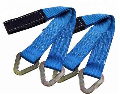 China Polyester Premium Tie Down Axle Straps with 2