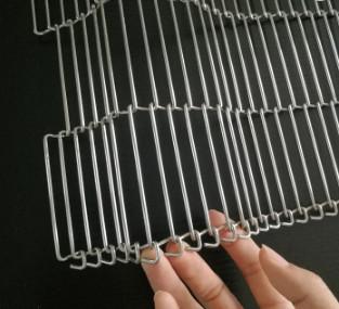 China Enrober Flat Flex Wire Mesh Oven Conveyor Belt For Food Equipment for sale