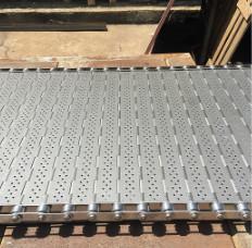 Chine fil Mesh Conveyor Belt de chaîne de lamelle d'acier inoxydable de 110V 220V à vendre