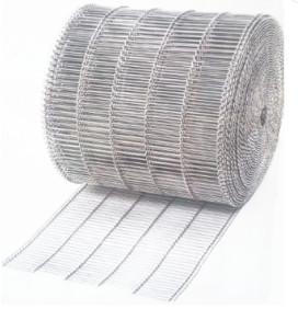 Chine Bande de conveyeur plate industrielle de Flex Wire Extruded Steel Mesh de nourriture pour la cuisson de pain à vendre