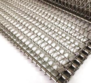 China Planície dos SS 304 para tecer o fio Mesh Flat Wire Mesh Belt para a máquina seca da repreensão das porcas à venda