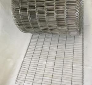 China SS304 SS316 Vlak Mesh Type Conveyor Belt Wire voor Chocoladekoekje het Vervoeren Te koop