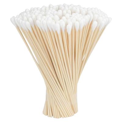 China Factory Price Eco-friendly 100% Medical Disposable Cotton Swabs With Wooden Stick for sale