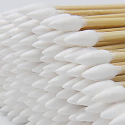 China 100% Eco-Friendly Cleanroom Eco-Friendly Hot Sale Bamboo Stick Sharp Cotton Pads for sale