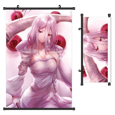 China 2022 60x90cm Minimalist Cartoon Anime So I'm A Spider So What 3D Printing Hanging Pictures Wall Home Decoration Fabric Painting for sale