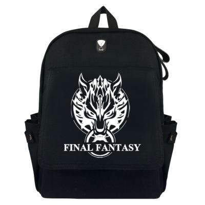 China With New USB Style Fashion Cartoon Anime Final Fantasy Rucksack School Bag Large Capacity Leisure Travel Outdoor Bag for sale