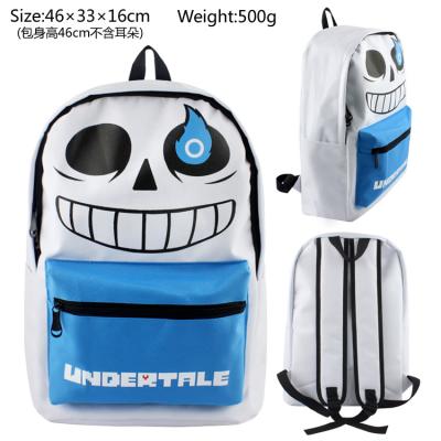 China With USB Newest Design Undertale Bag Cosplay Cartoon Canvas Anime Backpack Waterproof Printing Material School Bag for sale