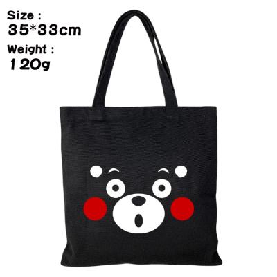 China Kumamon Customized Anti-theft Cartoon Anime Printing Tote Bag With Outdoor Leisure Shopping Unisex Single Shoulder Bag for sale