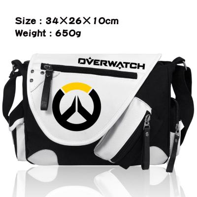 China Overwatch Game Anime Overwatch Shoulder Bag Leisure Tilted Anti-theft Large Capacity Current PU Tilted Shoulder Bag for sale