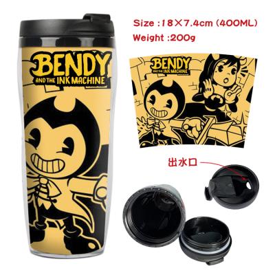 China Winding Travel Sustainable Portable Double Insulated Plastic Cup Customized Mugs Anime And Ink Machine Device With Lid Drink Cup for sale