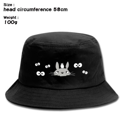 China Plush My Neighbor Totoro Anime Fashion Peripheral Summer UV Protect Sun Hat Full Print Anime Bucket Hat Unisex for sale