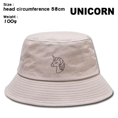 China High Quality Sun Peripheral Hat Unicorn HMS Plush Factory Supplier Anime Fisherman Current Tide Hat for sale