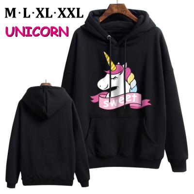 China Unisex Peripheral Anime Hoodies Unicorn Anti-wrinkle Anime HMS Tidal Stream Keep Windproof Plush Thickened Hoodie Sweater Warm for sale