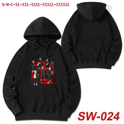 China New Anime Tokyo Avengers Anti-wrinkle Hoodie Autumn Unisex Peripheral Sweatshirt Thin Black Cotton Hoodie for sale