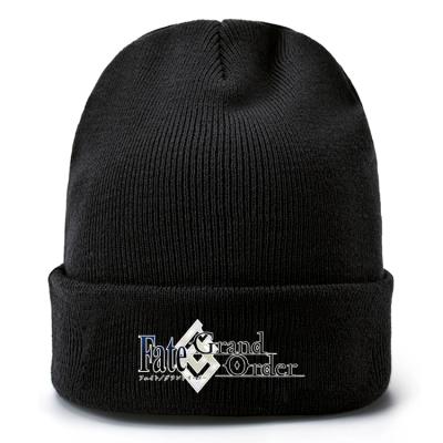 China OUTDOOR COMMON Anime Cartoon Hip Hop Knitted Logo Hat Peripheral Cap Keep Current Tide Warm Knitted Hat for sale