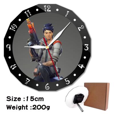 China Originality antique anime DIY style double layer alarm clock fashion decorative items peripheral acrylic wall clocks synchronize and watch for sale