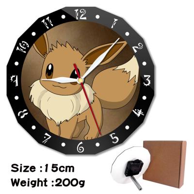 China Custom Acrylic Double Layer Wall Clocks Antique Style Japan Cartoon Anime Clock Fashion Decoration Items Wall Clock for sale