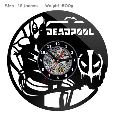 China Anime Deadpool style wall clock alarm clock fashion acrylic decoration of wall clocks antique originality items for sale