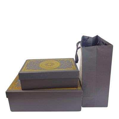 China Recyclable Foldable Luxury Custom Logo Recycled Paper Cardboard Black Basket Bespoke Gift Box Packaging With Magnetic Closure for sale