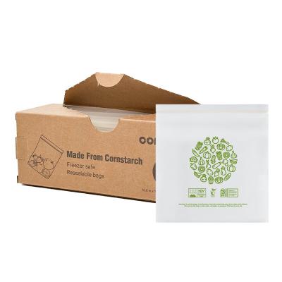 China Resin Compostable Ziplock Bags Sandwich Resealable Bags SGS FDA Certificated for sale