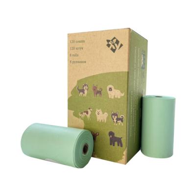 China Bolsas de caca para perros compostables con tapa plana Bolsas de caca para perros ecológicas desechables en venta