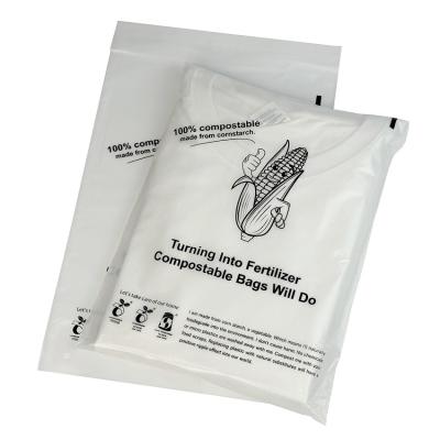 China Eco Friendly Compostable Garment Bags Plastic Packaging Bags For Clothing for sale