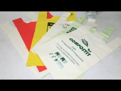 Custom printed Certified Compostable Biodegradable plastic Carry Bags