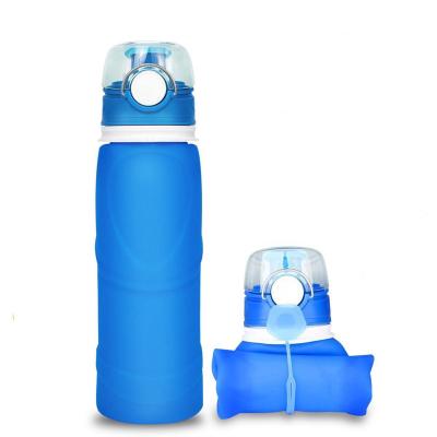 China Sustainable New Items Sport Collapsible Drink Bottle Silicone Water Bottles With Custom Logo for sale