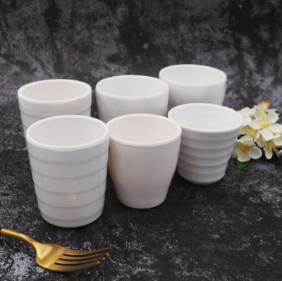 China Factory Wholesale Cheap Viable Unbreakable Restaurant White Plastic Melamine Mug for sale