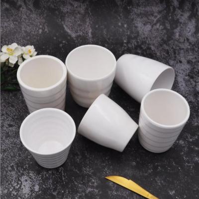 China Sustainable Home Clear Melamine Cups Custom Tea Coffee Plastic Hotel Mug for sale