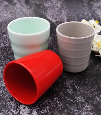 China High Quality Custom Printing Melamine Plastic Red Water Cups Sustainable For Party And Cafe for sale