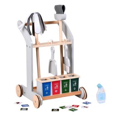 China 2022 Baby Wooden Walker Sit Kit Wooden Cleaning To Hold Learners Activity Baby Wooden Walker for sale