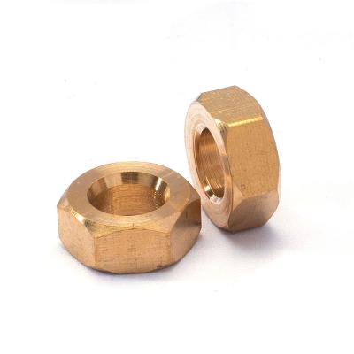 China Customized High Quality Picking/Wholesale CNC Hydraulic Aluminum Nickel Plating H62 Wiring Copper Broaching Nut for sale