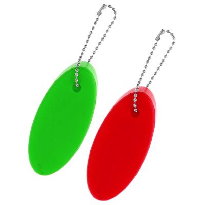 China Souvenir Gifts Promotion Multi-application Oval PU Foam Eva Key Chain Floating Key Chain Custom Colorful for sale