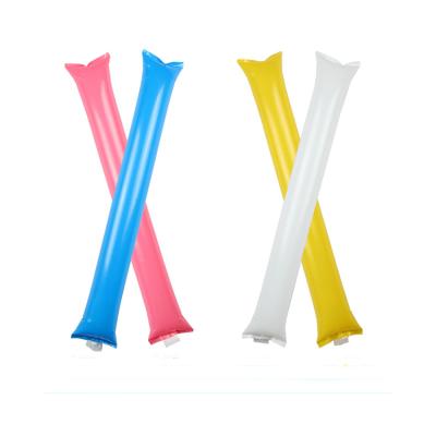 China Promotion Gift Wholesale Inflatable Cheering Thunder Sticks PVC For Sports Parties And Games for sale