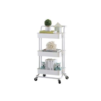 China High Quality Custom Removable 3 Tier Standing Storage Basket Sustainable For Bathroom Kitchen Living Room for sale