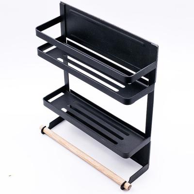 China Sustainable Durable Wall Mounted Type Magnetic Kitchen Fridge Shelf Side Storage for sale