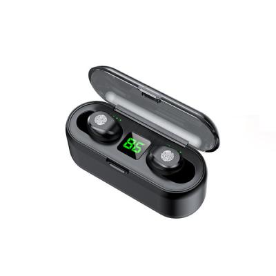 China In-Ear F9 Earplugs LCD Digital Electricity Display Wireless Headphones TWS BT5.0 for sale