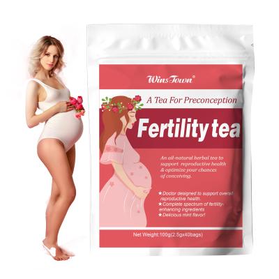 China Pure Natural Female Fertility Pregnancy Tea Uterus Detox Herbal Tea Women Cleansing Supplements Uterine Fertility Tea for sale