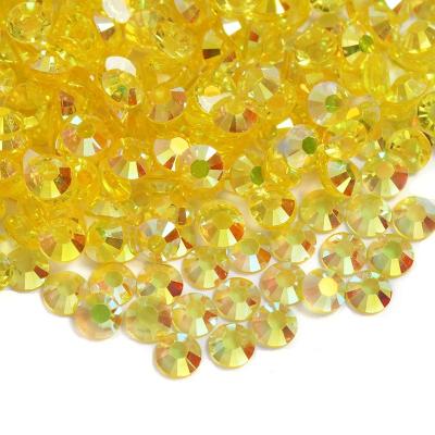 China Wholesale 100 Color 2mm 3mm 4mm 5mm 6mm Flatback Jelly ab Crystal Stones Round Flatback Resin Rhinestone For DIY Mugs Crafts for sale