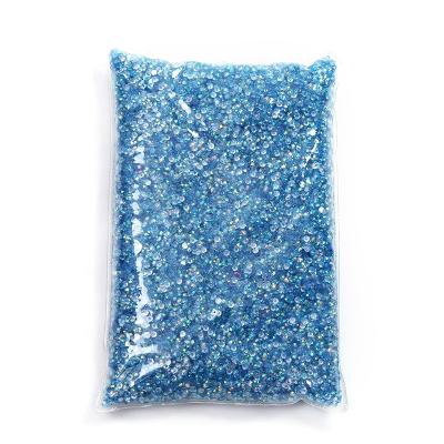 China New Color AB Resin Rhinestone Fix Crystal Transparent Non-Hot Rhinestone Flatback Rhinestone For DIY Shoes Decorations for sale