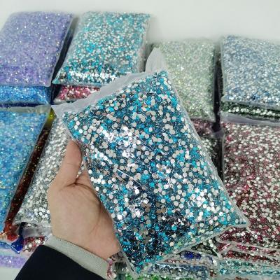 China Flatback Top Sales Silver Resin Back Rhinestones No Hotfix Flatback Rhinestone For DIY Attacks Crafts for sale