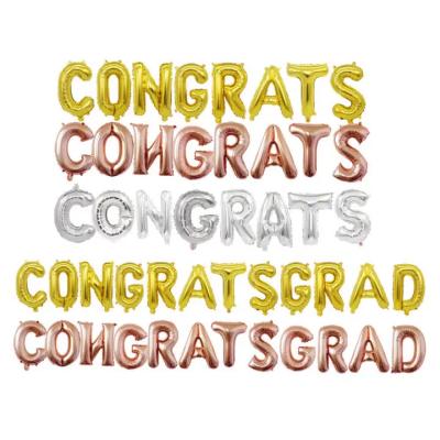 China Wholesale Durable Graduation Party Decoration CONGRATULATIONS GRADUATE Foil Balloon Set for Class of 2023 Graduation Party Decoration for sale