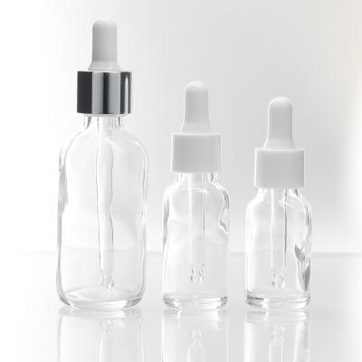 China Personal Care Brown Round Essential Oil 5ml 10ml 15ml 20ml 30ml 50ml Clear Round Essential Oil Liquid Dropper Bottle Customized Glass Bottle for sale