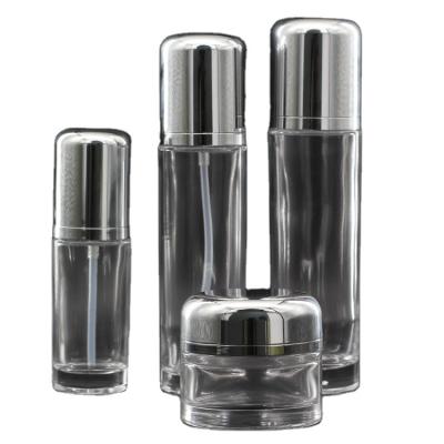 China Cosmetic 50g, 40ml, OEM Factory Cover Glass Custom Arched Clear Toner Bottle 120ml 100ml for sale