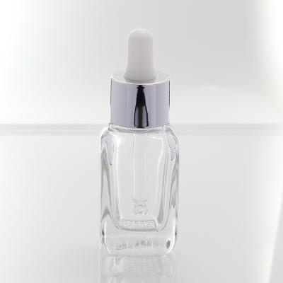 China Hot Sale 20ml Cosmetic Unique Design Mini Glass Dropper Essential Oil Bottle For Skin Care for sale