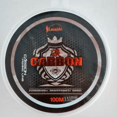 China Strong strength and wear-resistant surface 100% fluorocarbon fishing line 100m Japan fiber leader line with strong strength and wear-resistant surface fluorocarbon crystal for sale